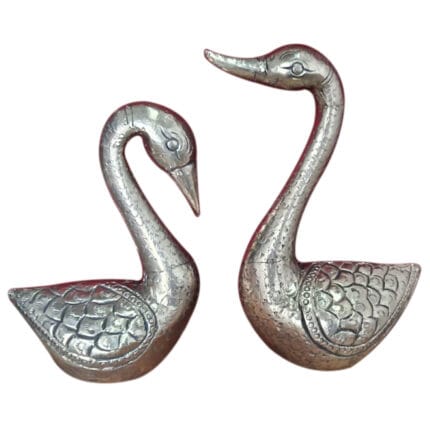 SW01 Vintage Silver Swan Set
