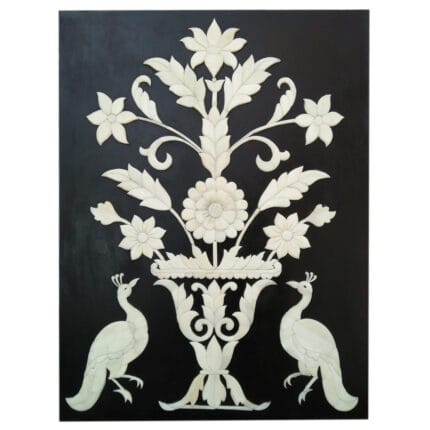 BD01 floral and bird inlay design